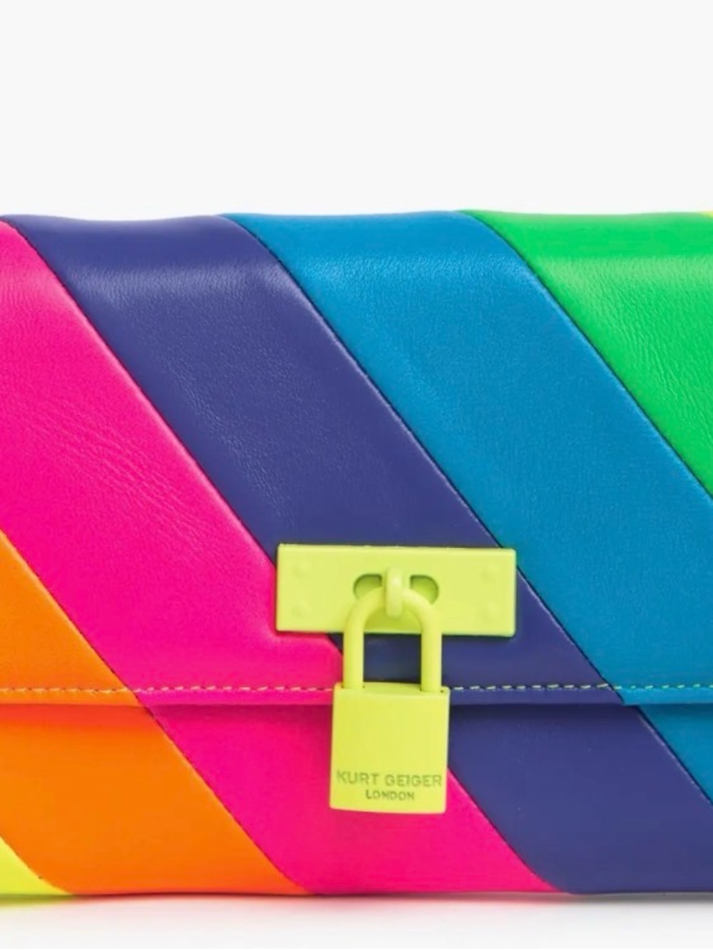 Kurt Geiger London NWT Brixton Leather Chain Wallet - Pride 🌈